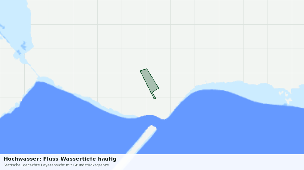 Statische Kartenansicht: Hochwasser: Fluss-Wassertiefe häufig