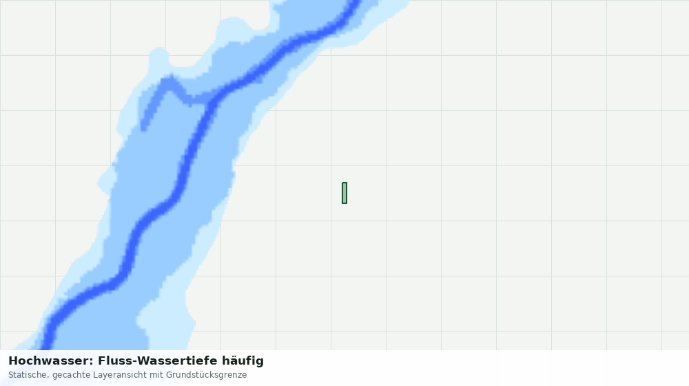 Statische Kartenansicht: Hochwasser: Fluss-Wassertiefe häufig