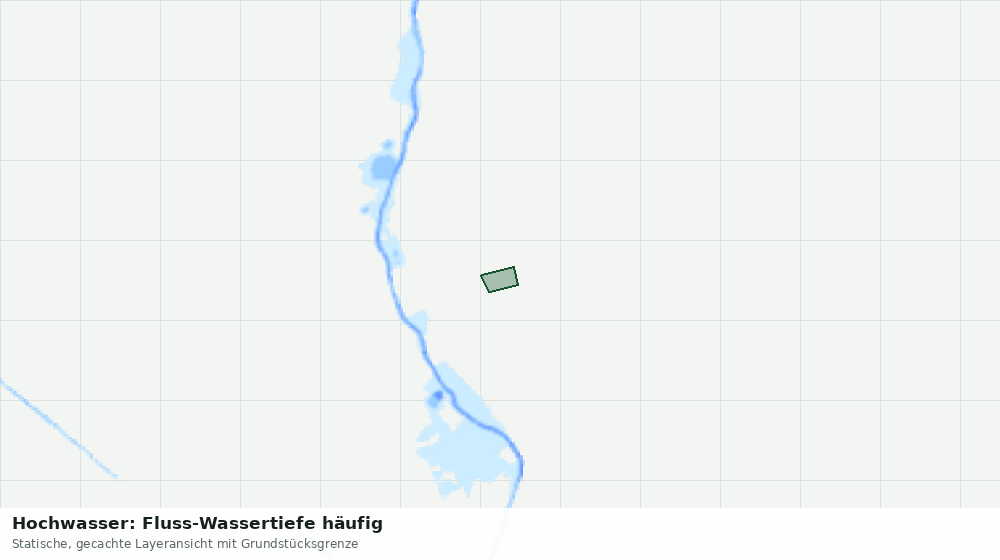Statische Kartenansicht: Hochwasser: Fluss-Wassertiefe häufig