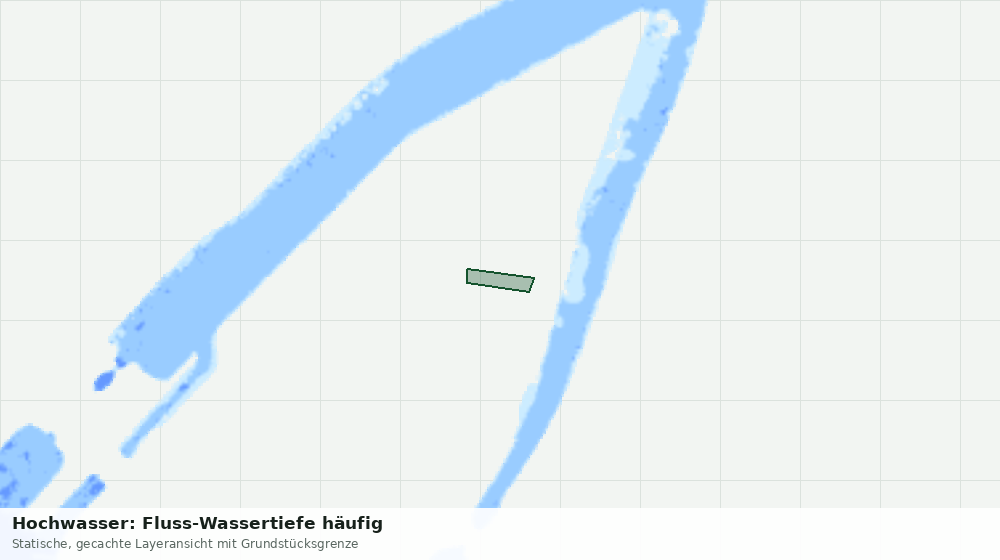 Statische Kartenansicht: Hochwasser: Fluss-Wassertiefe häufig