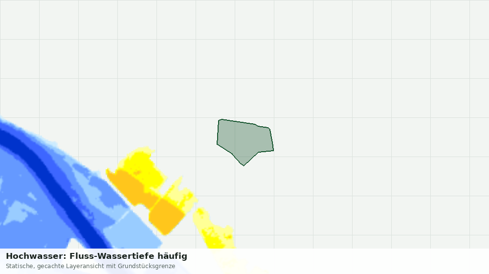Statische Kartenansicht: Hochwasser: Fluss-Wassertiefe häufig