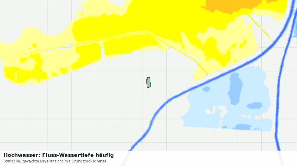 Statische Kartenansicht: Hochwasser: Fluss-Wassertiefe häufig