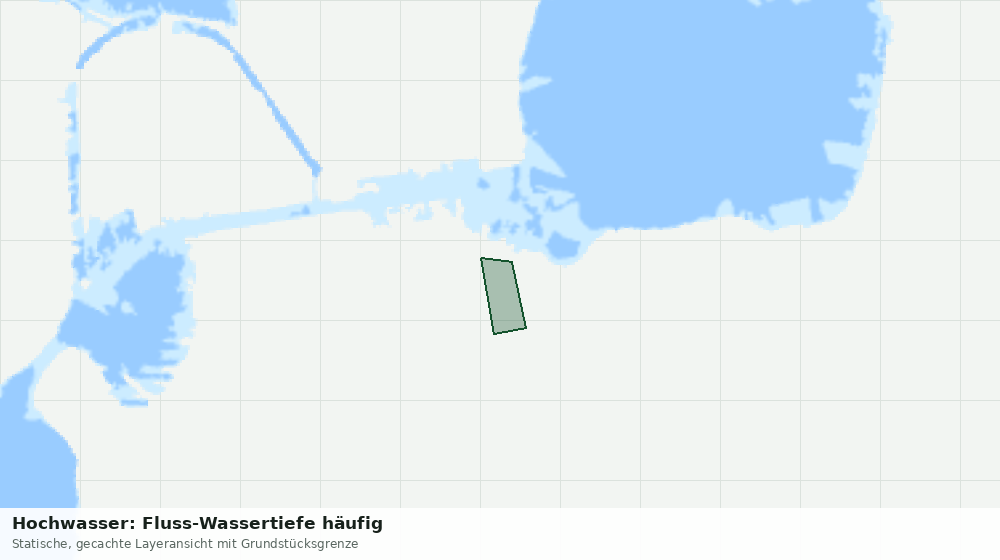 Statische Kartenansicht: Hochwasser: Fluss-Wassertiefe häufig