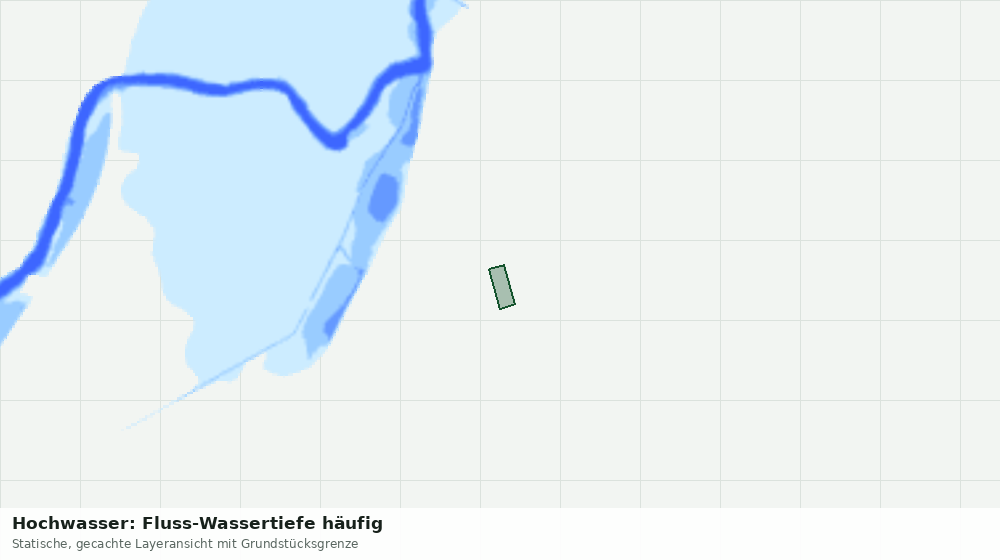 Statische Kartenansicht: Hochwasser: Fluss-Wassertiefe häufig