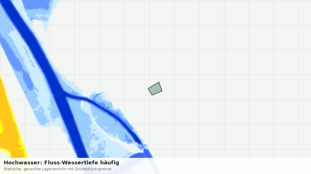 Statische Kartenansicht: Hochwasser: Fluss-Wassertiefe häufig