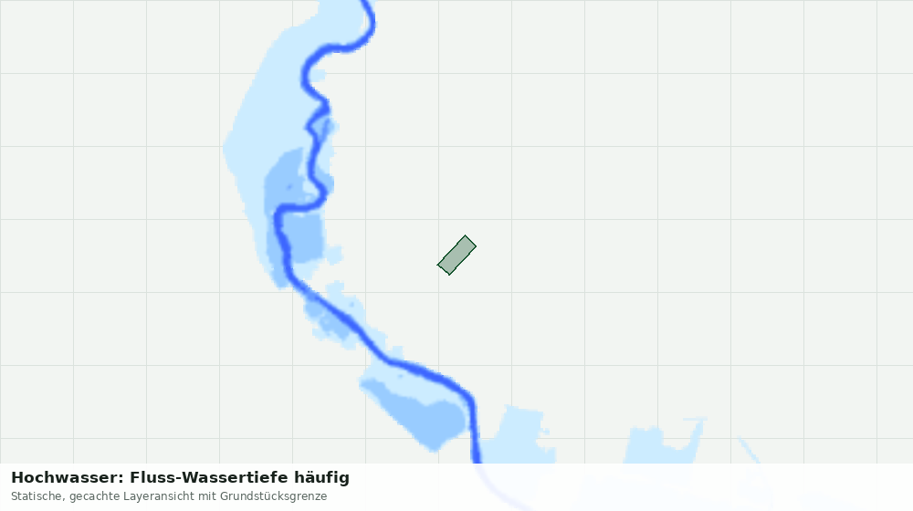 Statische Kartenansicht: Hochwasser: Fluss-Wassertiefe häufig