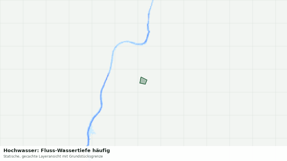 Statische Kartenansicht: Hochwasser: Fluss-Wassertiefe häufig