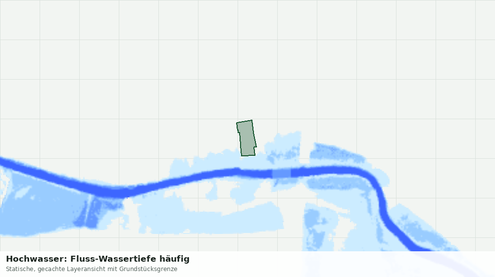 Statische Kartenansicht: Hochwasser: Fluss-Wassertiefe häufig