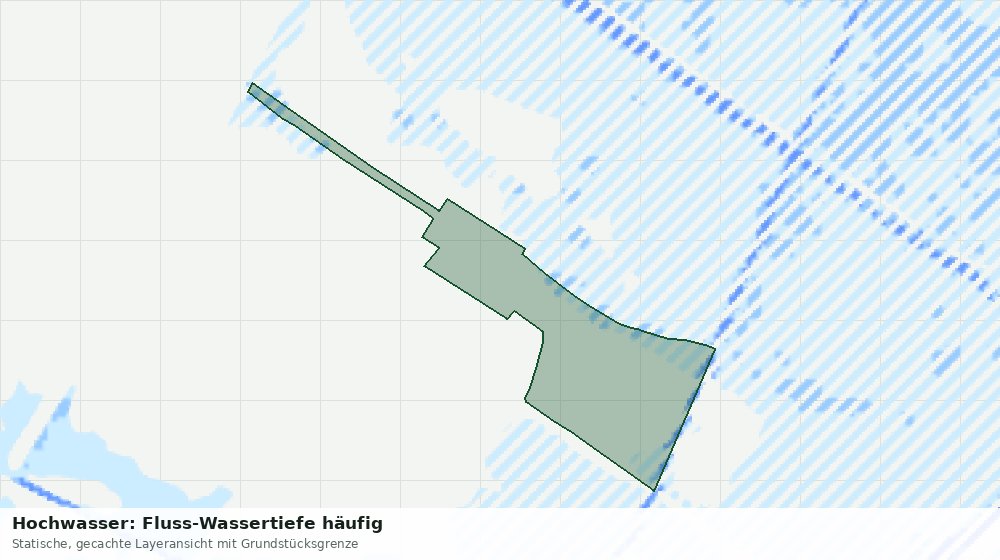 Statische Kartenansicht: Hochwasser: Fluss-Wassertiefe häufig