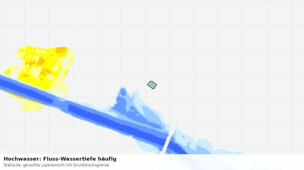 Statische Kartenansicht: Hochwasser: Fluss-Wassertiefe häufig
