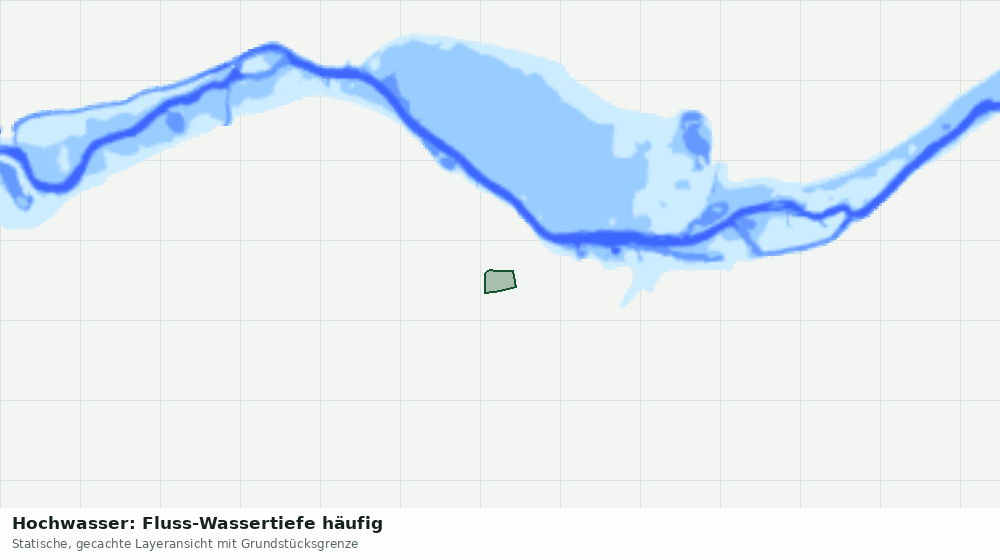 Statische Kartenansicht: Hochwasser: Fluss-Wassertiefe häufig