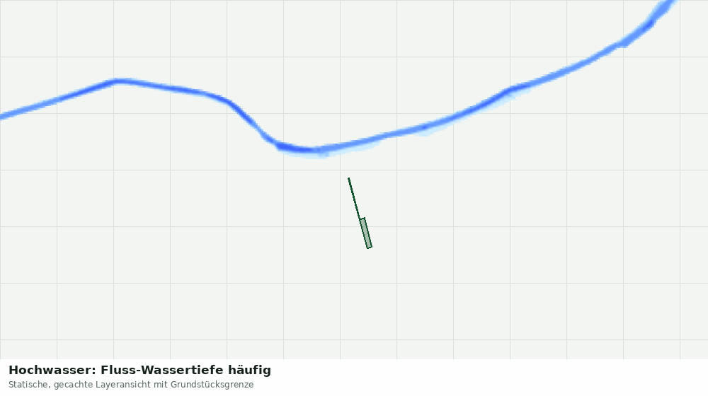 Statische Kartenansicht: Hochwasser: Fluss-Wassertiefe häufig