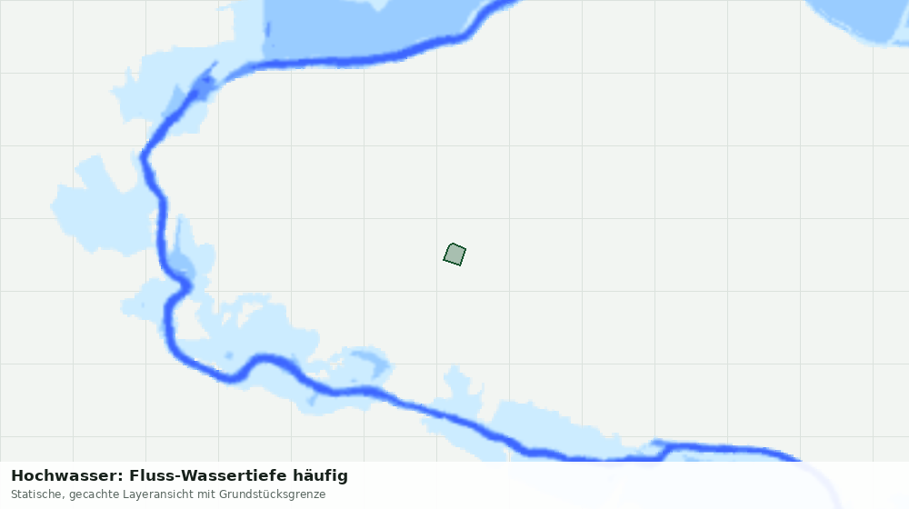 Statische Kartenansicht: Hochwasser: Fluss-Wassertiefe häufig