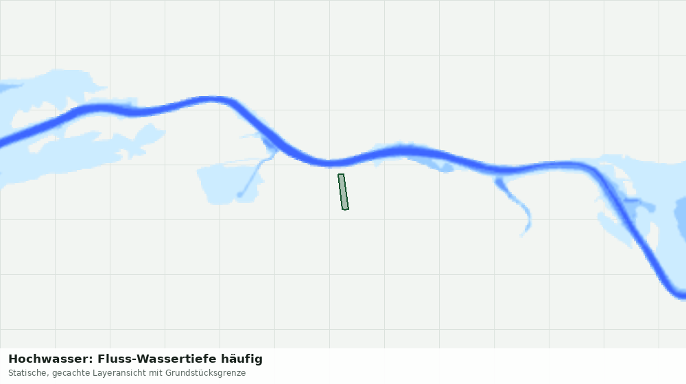 Statische Kartenansicht: Hochwasser: Fluss-Wassertiefe häufig