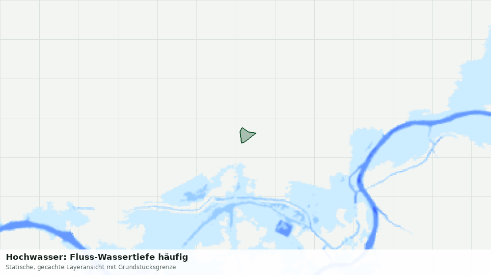 Statische Kartenansicht: Hochwasser: Fluss-Wassertiefe häufig