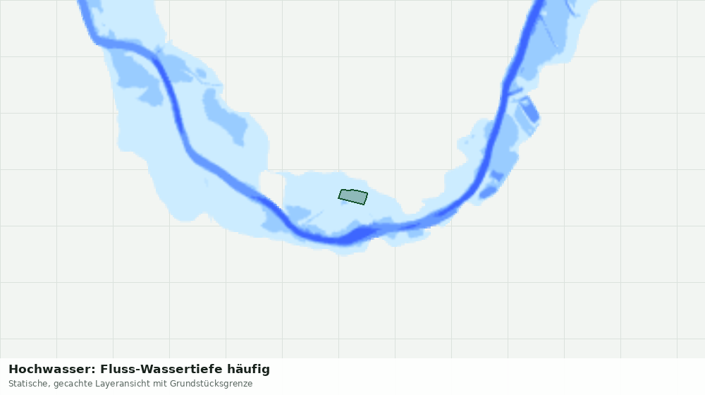 Statische Kartenansicht: Hochwasser: Fluss-Wassertiefe häufig