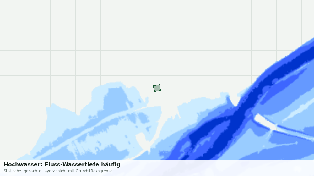 Statische Kartenansicht: Hochwasser: Fluss-Wassertiefe häufig