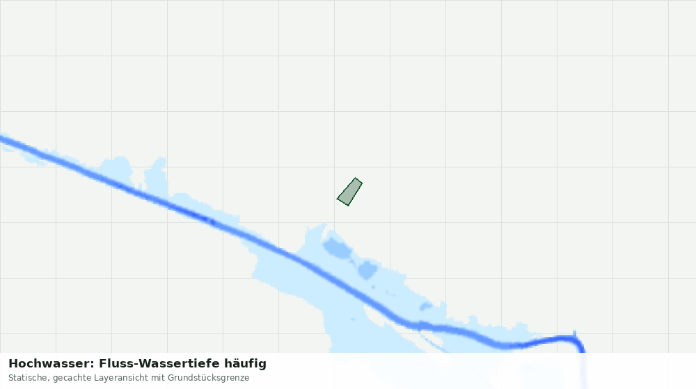 Statische Kartenansicht: Hochwasser: Fluss-Wassertiefe häufig