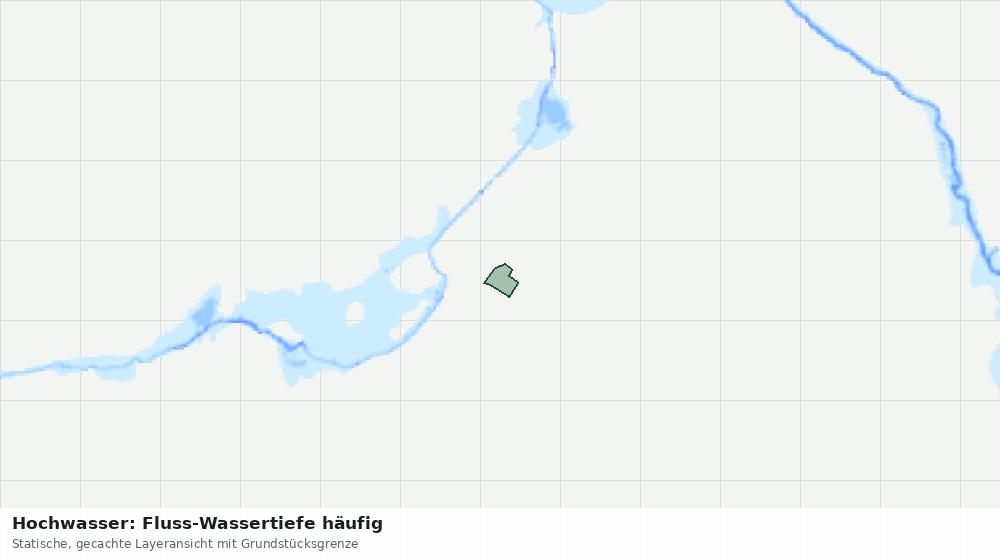 Statische Kartenansicht: Hochwasser: Fluss-Wassertiefe häufig