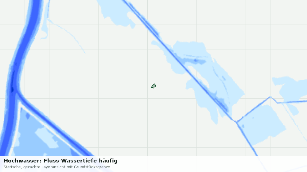 Statische Kartenansicht: Hochwasser: Fluss-Wassertiefe häufig