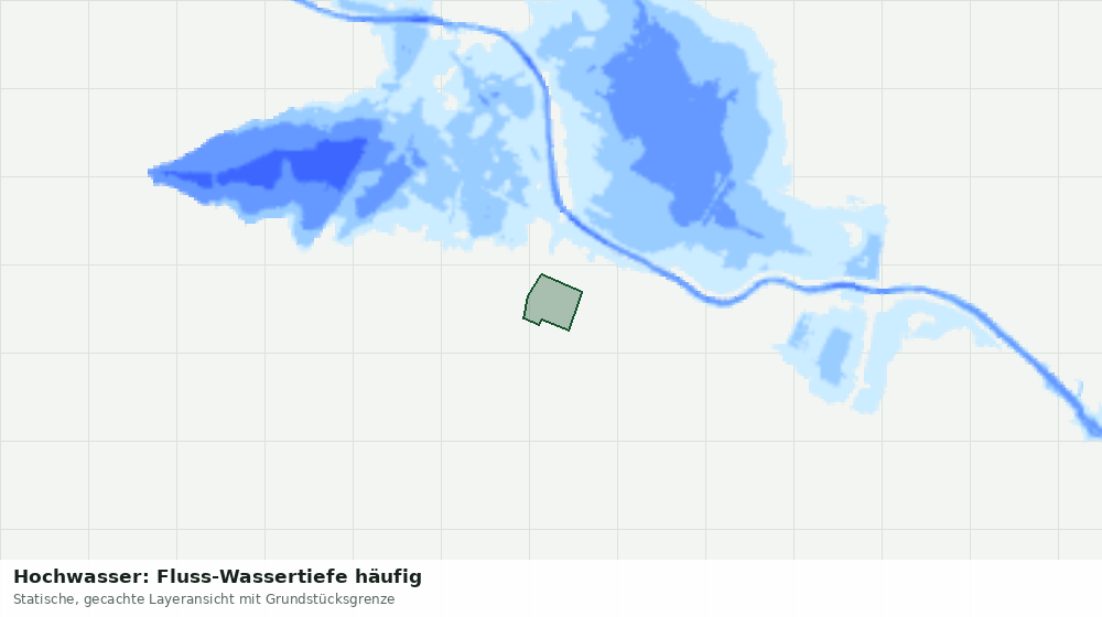 Statische Kartenansicht: Hochwasser: Fluss-Wassertiefe häufig