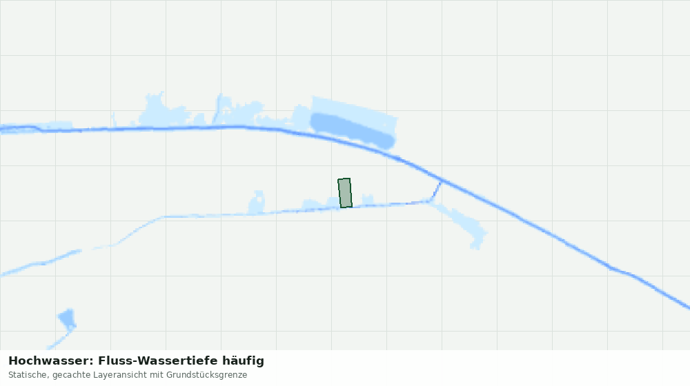 Statische Kartenansicht: Hochwasser: Fluss-Wassertiefe häufig