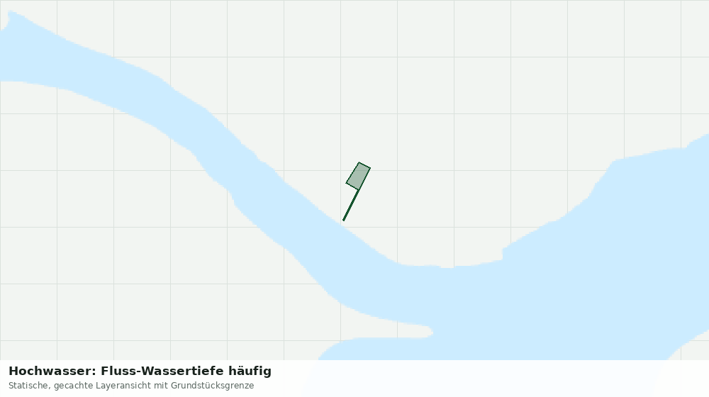 Statische Kartenansicht: Hochwasser: Fluss-Wassertiefe häufig