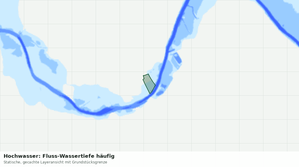 Statische Kartenansicht: Hochwasser: Fluss-Wassertiefe häufig