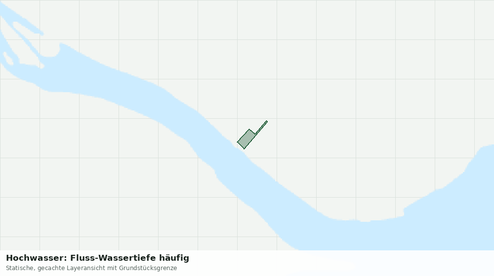 Statische Kartenansicht: Hochwasser: Fluss-Wassertiefe häufig