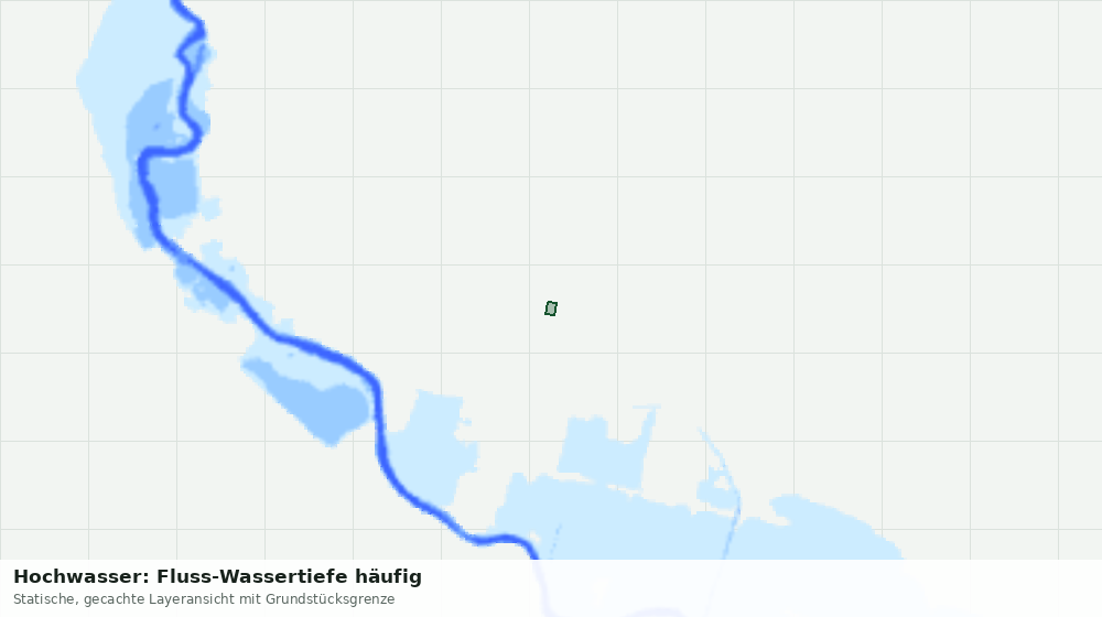 Statische Kartenansicht: Hochwasser: Fluss-Wassertiefe häufig