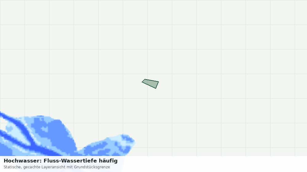 Statische Kartenansicht: Hochwasser: Fluss-Wassertiefe häufig