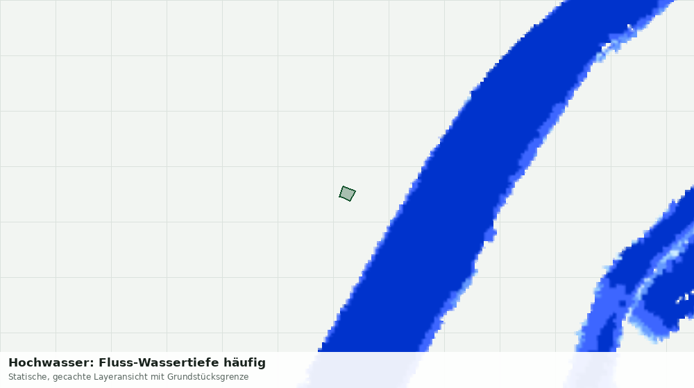 Statische Kartenansicht: Hochwasser: Fluss-Wassertiefe häufig