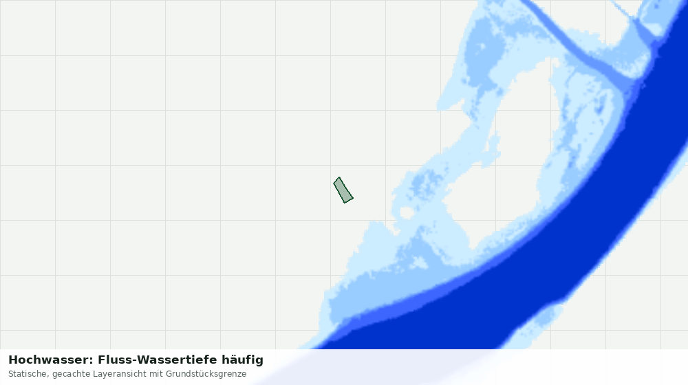 Statische Kartenansicht: Hochwasser: Fluss-Wassertiefe häufig