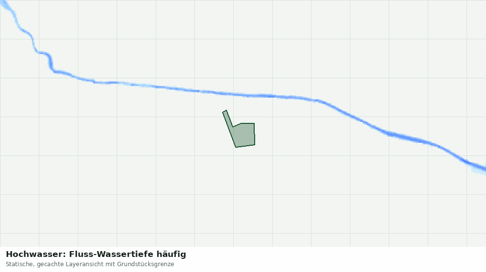 Statische Kartenansicht: Hochwasser: Fluss-Wassertiefe häufig