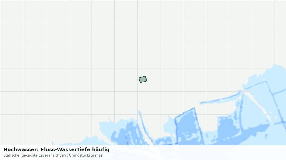 Statische Kartenansicht: Hochwasser: Fluss-Wassertiefe häufig