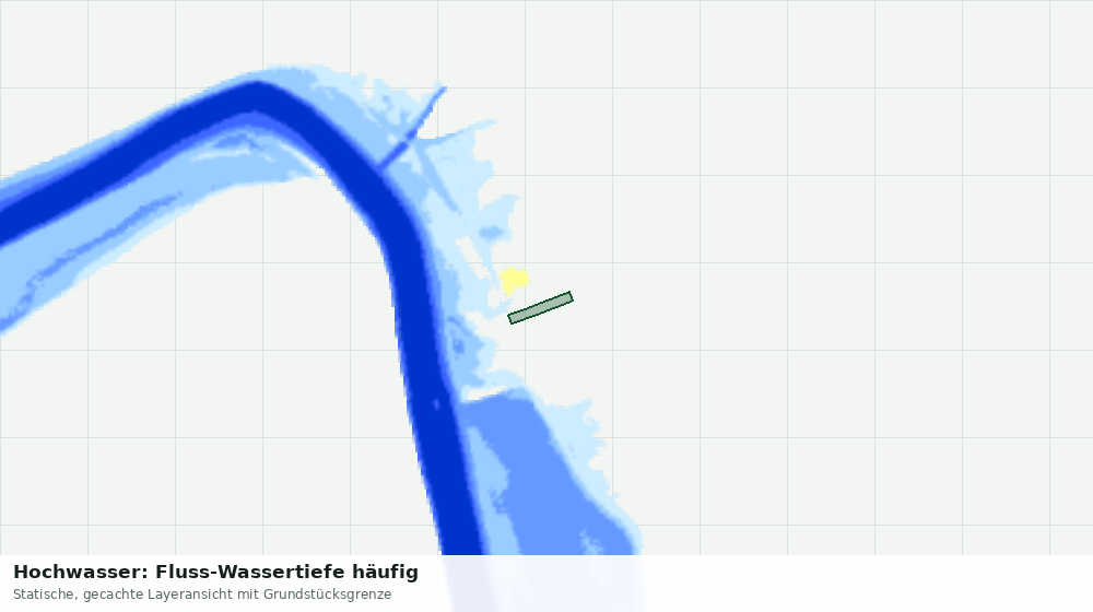 Statische Kartenansicht: Hochwasser: Fluss-Wassertiefe häufig