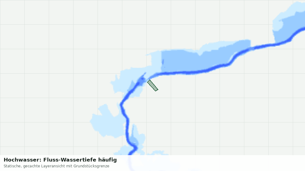 Statische Kartenansicht: Hochwasser: Fluss-Wassertiefe häufig