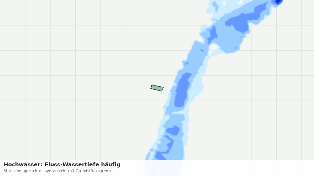 Statische Kartenansicht: Hochwasser: Fluss-Wassertiefe häufig