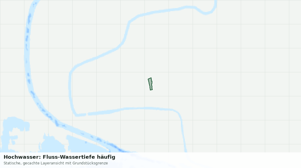 Statische Kartenansicht: Hochwasser: Fluss-Wassertiefe häufig