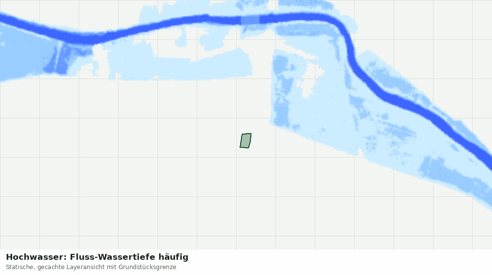 Statische Kartenansicht: Hochwasser: Fluss-Wassertiefe häufig