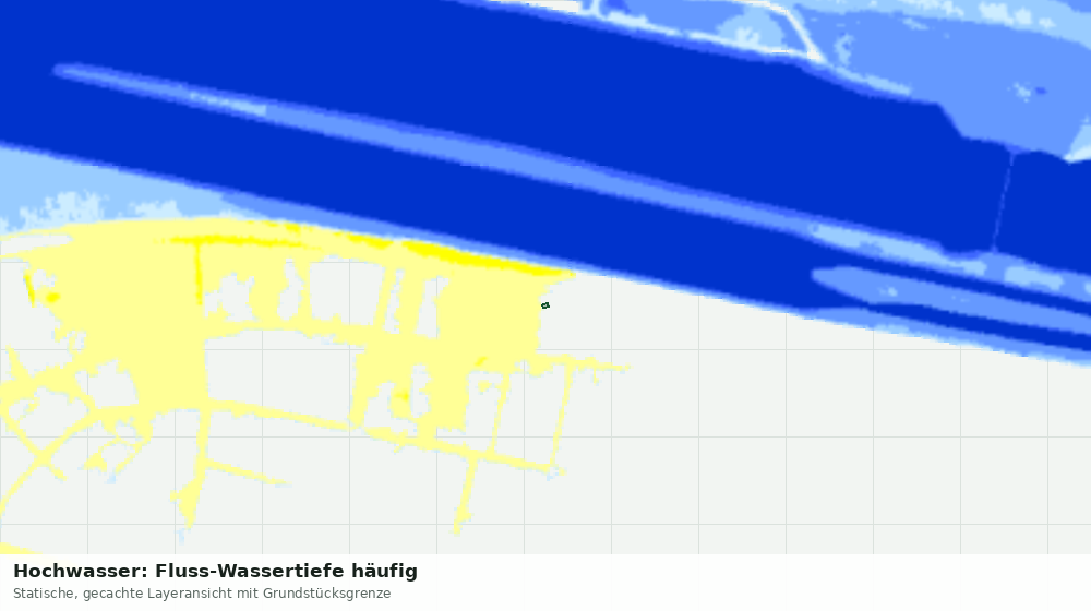 Statische Kartenansicht: Hochwasser: Fluss-Wassertiefe häufig