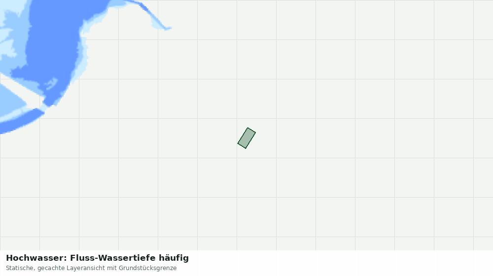 Statische Kartenansicht: Hochwasser: Fluss-Wassertiefe häufig