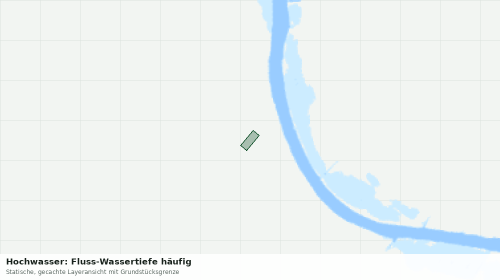 Statische Kartenansicht: Hochwasser: Fluss-Wassertiefe häufig