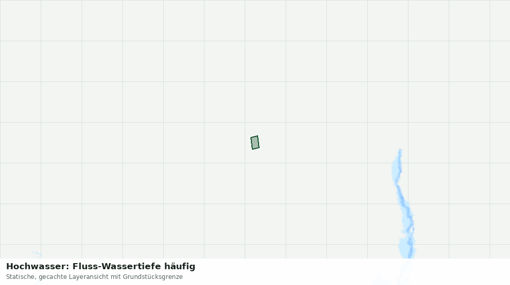Statische Kartenansicht: Hochwasser: Fluss-Wassertiefe häufig