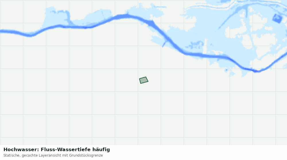Statische Kartenansicht: Hochwasser: Fluss-Wassertiefe häufig