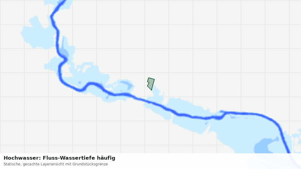 Statische Kartenansicht: Hochwasser: Fluss-Wassertiefe häufig