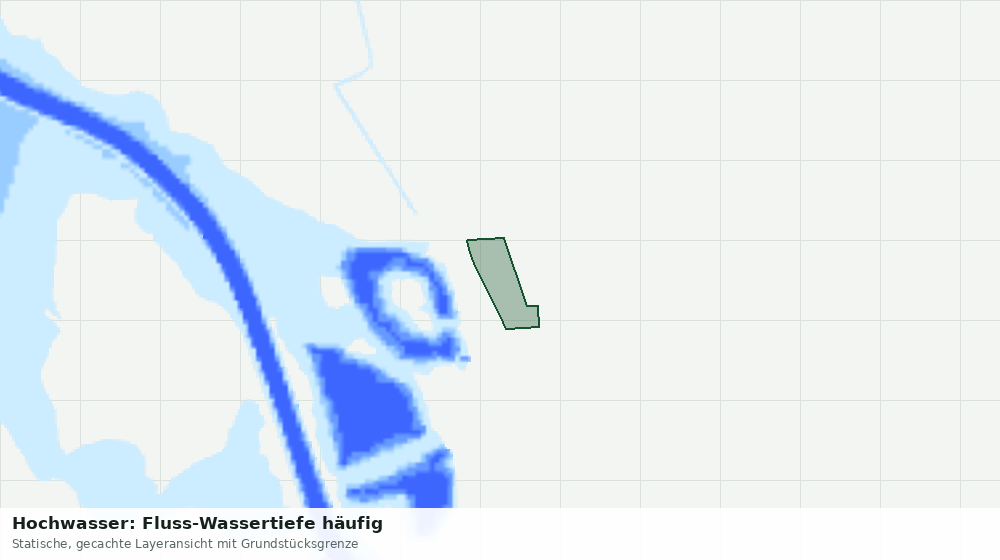 Statische Kartenansicht: Hochwasser: Fluss-Wassertiefe häufig