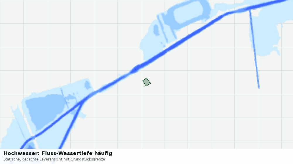 Statische Kartenansicht: Hochwasser: Fluss-Wassertiefe häufig