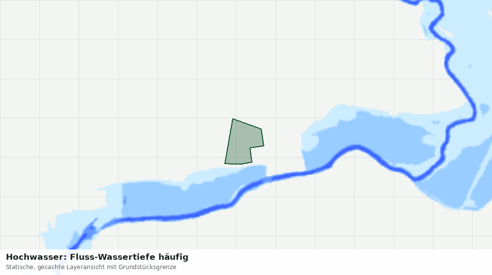 Statische Kartenansicht: Hochwasser: Fluss-Wassertiefe häufig