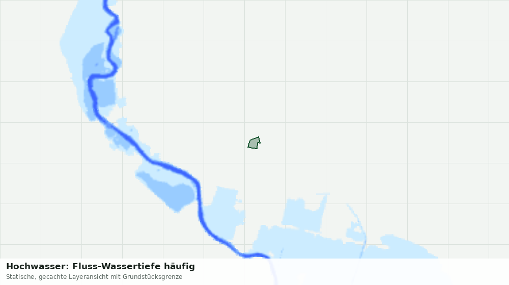 Statische Kartenansicht: Hochwasser: Fluss-Wassertiefe häufig